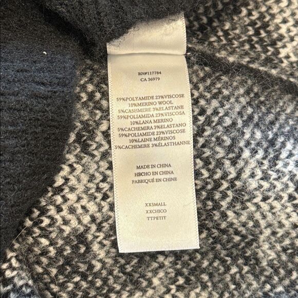 NWT Rails Kana Sweater Black Stars Cashmere/Wool Blend XXS - Picture 12 of 13